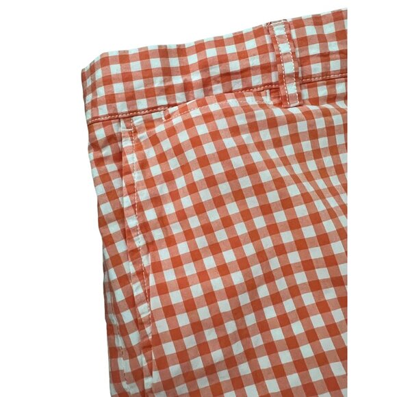 Polo Ralph Lauren Suffield Short Men's Size 33 Orange White Gingham Check Excell - Picture 5 of 5